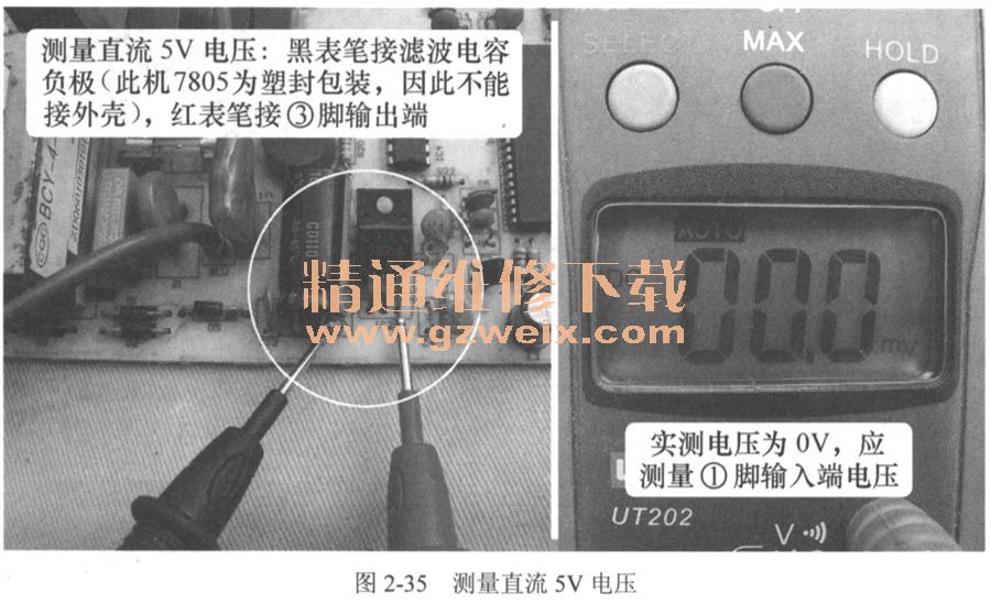 測量直流5V電壓